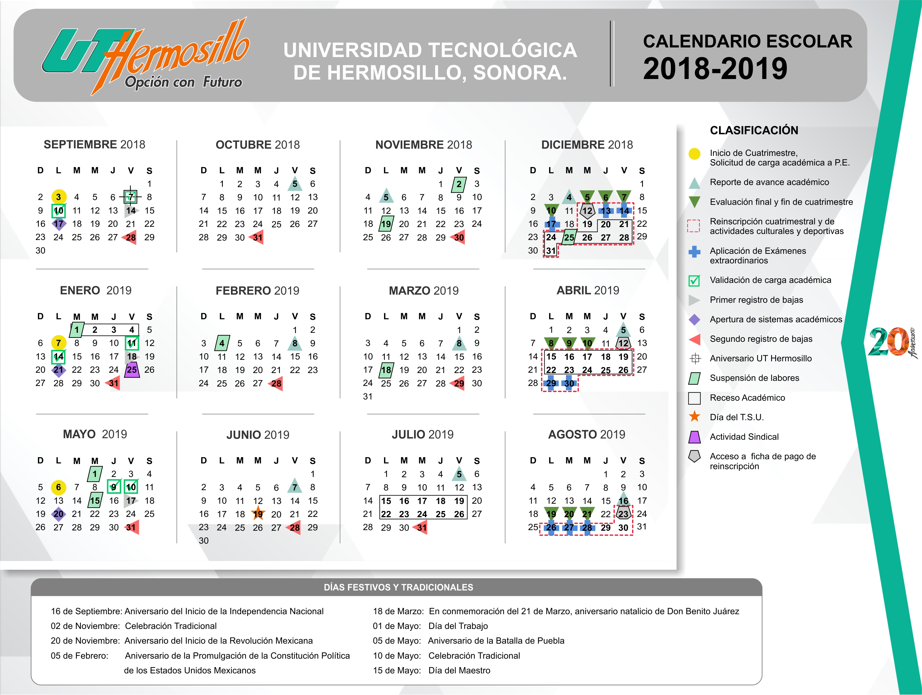 Calendario Escolar Secretaria De Educacion Y Cultura